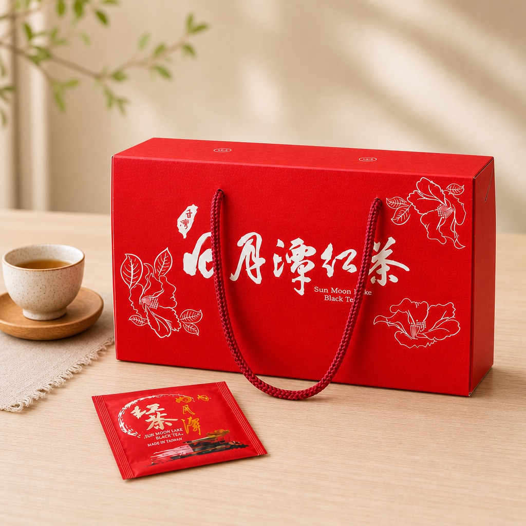 日月潭紅茶茶包禮盒 茶席照片